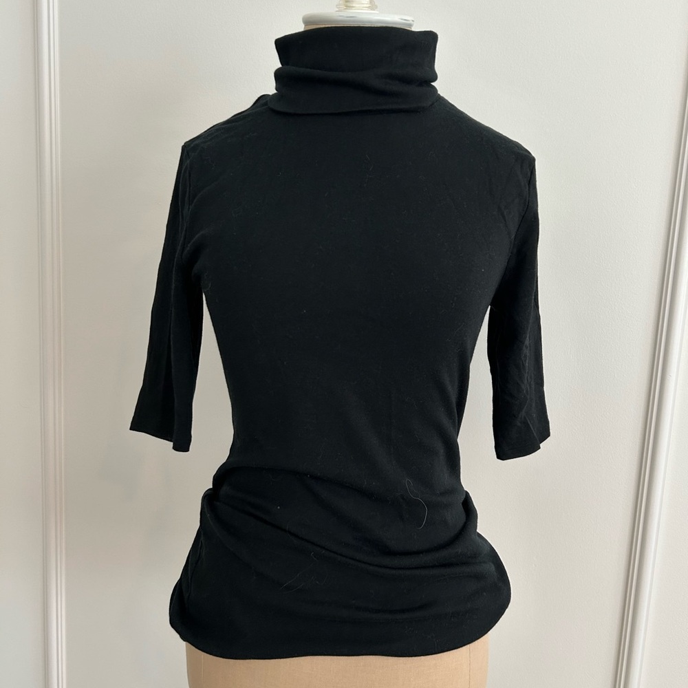 Perfect basic! a new day Black Cowl Neck Top, M, EUC